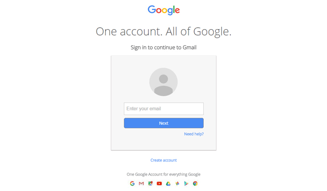 gmail sign up login